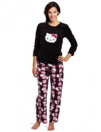 Hello Kitty Juniors Print Pajama Set with Ribbon Hello Kitty Juniors Print Pajama Set with Ribbon