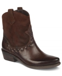 The luxe upper and western-inspired detail of Franco Sarto's Window booties make them a total cool weather must-have. The luxe upper and western-inspired detail of Franco Sarto's Window booties make them a total cool weather must-have.