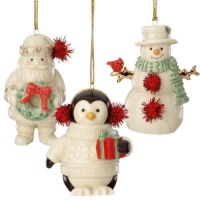 Lenox Merry Little Christmas Ornaments S/3