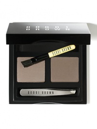 Well-groomed brows instantly give you a more polished look. It's easy with Bobbi's new Brow Kit featuring two shadows to define and fill in the brows, a two-sided mirror plus a mini tweezer and brow brush. Well-groomed brows instantly give you a more polished look. It's easy with Bobbi's new Brow Kit featuring two shadows to define and fill in the brows, a two-sided mirror plus a mini tweezer and brow brush.