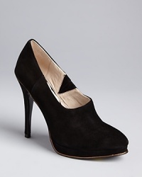 The Juicy details: these Juicy Couture platform booties feature chic almond toes and check off all the style boxes on your shopping list. The Juicy details: these Juicy Couture platform booties feature chic almond toes and check off all the style boxes on your shopping list.