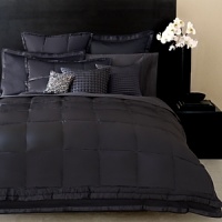 Ottoman Duvets and Shams: Soft and seductive ottoman striped duvet trimmed with a 1.5 silk flange. Silk Quilt: Luxurious 100% silk quilt is accented with a tufted border, reversing to cotton sateen. Tailored Pleat Sheets and Bedskirts: 400 thread count cotton sateen with pleated detail on flat sheet and pillowcase. Fitted sheet has elastic all around to fit most luxury mattresses. Ottoman Duvets and Shams: Soft and seductive ottoman striped duvet trimmed with a 1.5 silk flange. Silk Quilt: Luxurious 100% silk quilt is accented with a tufted border, reversing to cotton sateen. Tailored Pleat Sheets and Bedskirts: 400 thread count cotton sateen with pleated detail on flat sheet and pillowcase. Fitted sheet has elastic all around to fit most luxury mattresses.