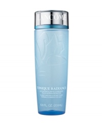 A Luxurious Balance of Science and Nature: Reveal Purified, Pampered Skin. This refreshing exfoliating toner with antioxidant White Lotus and clarifying Anise Extract helps speed up cell turnover to improve skin tone, texture and clarity. Reveal newer, fresher-looking skin. Saturate cotton pad. Gently smooth over entire face and throat. For enhanced results, follow with your recommended Lancôme Power System™. Dermatologist-tested for safety. A Luxurious Balance of Science and Nature: Reveal Purified, Pampered Skin. This refreshing exfoliating toner with antioxidant White Lotus and clarifying Anise Extract helps speed up cell turnover to improve skin tone, texture and clarity. Reveal newer, fresher-looking skin. Saturate cotton pad. Gently smooth over entire face and throat. For enhanced results, follow with your recommended Lancôme Power System™. Dermatologist-tested for safety.