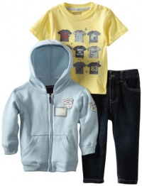 Kenneth Cole Baby-boys Infant Hoody Tee and Jean Set, Blue/Yellow, 12 Months Kenneth Cole Baby-boys Infant Hoody Tee and Jean Set, Blue/Yellow, 12 Months