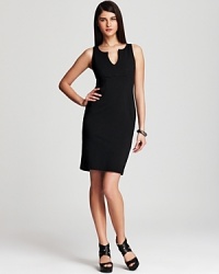 A warm-weather refresher for your classic LBD, this Karen Kane shift dress sets the framework for strong femininity with a flattering sleeveless silhouette. A warm-weather refresher for your classic LBD, this Karen Kane shift dress sets the framework for strong femininity with a flattering sleeveless silhouette.
