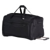 Delsey Luggage Helium Superlite Lightweight 2 Wheel Rolling Duffel, Black, 28 Inch