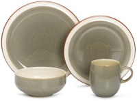 Denby Fire Sage 4-Piece Place Setting, Service for 1