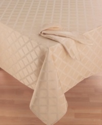 A symbol of victory, Lenox's Laurel Leaf table linens bring honor to any home. Featuring a leaf pattern against a striped damask background. A symbol of victory, Lenox's Laurel Leaf table linens bring honor to any home. Featuring a leaf pattern against a striped damask background.