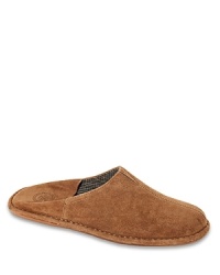 Come home from work and slip on these classic slippers from L.B.Evans for an effortless respite in refined suede. Come home from work and slip on these classic slippers from L.B.Evans for an effortless respite in refined suede.