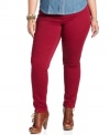 Colored denim is a must-have for the season, so score American Rag's plus size skinny jeans!