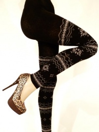 Lace Poet Ultra Thick Warm Snowflake Nordic Sweater Pants/Leggings Lace Poet Ultra Thick Warm Snowflake Nordic Sweater Pants/Leggings