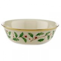 Lenox Holiday Gold Banded Ivory China All Purpose Bowl Lenox Holiday Gold Banded Ivory China All Purpose Bowl