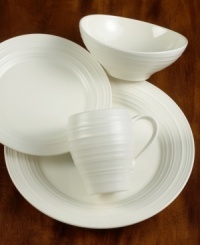 Evoking the natural appeal of hand-thrown pottery, the Mikasa Swirl dinnerware and dishes collection brings unfussy elegance to your place settings in casual stoneware. Evoking the natural appeal of hand-thrown pottery, the Mikasa Swirl dinnerware and dishes collection brings unfussy elegance to your place settings in casual stoneware.