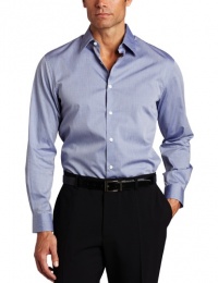 Perry Ellis Men's Long Sleeve Slim Fit Mini Dobby Plaid Shirt Perry Ellis Men's Long Sleeve Slim Fit Mini Dobby Plaid Shirt