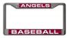 MLB Los Angeles Angels Laser Chrome License Plate Frame