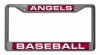 MLB Los Angeles Angels Laser Chrome License Plate Frame