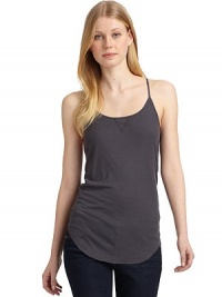 THE LOOKRibbed designPullover styleScoop necklineSleeveless Unfinished asymmetrical hemBack crisscross spaghetti strapsTHE FITAbout 30 from shoulder to hemTHE MATERIALLyocellCARE & ORIGINMachine washImportedModel shown is 5'9½ (176cm) wearing US size Small. THE LOOKRibbed designPullover styleScoop necklineSleeveless Unfinished asymmetrical hemBack crisscross spaghetti strapsTHE FITAbout 30 from shoulder to hemTHE MATERIALLyocellCARE & ORIGINMachine washImportedModel shown is 5'9½ (176cm) wearing US size Small.