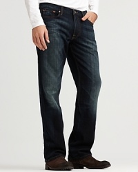 Lucky nails that lived-in look with the 361. This classic fit jean is rendered in a deep blue rinse, with tasteful fading details and classic five pocket styling. Lucky nails that lived-in look with the 361. This classic fit jean is rendered in a deep blue rinse, with tasteful fading details and classic five pocket styling.