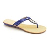 Marc Fisher Licks Open Toe Thongs Sandals Shoes Blue Womens