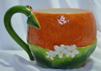 Martha Stewart Collection Serveware Set of 2 Orange Fruit Mugs Martha Stewart Collection Serveware Set of 2 Orange Fruit Mugs