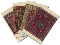Lextra (4-Pc Assorted Coasterrug: Metropolitan Museum of Art), Coasterrug, Assorted Colors, 5.5 x 3.5 Inches, Set of Four (CRA-MO1) Lextra (4-Pc Assorted Coasterrug: Metropolitan Museum of Art), Coasterrug, Assorted Colors, 5.5 x 3.5 Inches, Set of Four (CRA-MO1)
