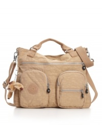 Kipling's latest entry into the strong-yet-beautiful category is the Adomma: sturdy, spacious, with tons of functionality and Kipling's distinctive crinkled fabric treatment. Kipling's latest entry into the strong-yet-beautiful category is the Adomma: sturdy, spacious, with tons of functionality and Kipling's distinctive crinkled fabric treatment.