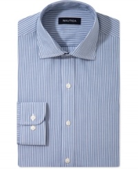Separate yourself from the pack in a stylish striped Nautica dress shirt. Separate yourself from the pack in a stylish striped Nautica dress shirt.