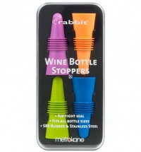 Metrokane Rabbit Wine Bottle Stoppers, Set of 4