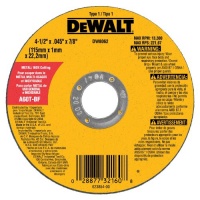 DeWalt DW8062 4-1/2-Inch Diameter by .045-Inch Thick Metal Cutting Abrasive Wheel with 7/8-Inch Arbor DeWalt DW8062 4-1/2-Inch Diameter by .045-Inch Thick Metal Cutting Abrasive Wheel with 7/8-Inch Arbor