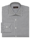 This refined cotton dress shirt sets the table for a dynamic tandem when paired with a colorful silk tie from your collection. Or wear it on its own to dinner at the trattoria.