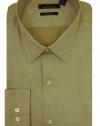 Marc Anthony Men's Long Sleeve Slim Fit 100% Cotton Dress Shirt, Tan