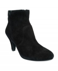 INC International Concepts' Hanna ankle boots will surely be a hands-down favorite in your fall/winter shoe closet! Featuring a chic almond-toe upper and covered heel, they're made in suede with a side zipper closure. INC International Concepts' Hanna ankle boots will surely be a hands-down favorite in your fall/winter shoe closet! Featuring a chic almond-toe upper and covered heel, they're made in suede with a side zipper closure.