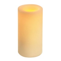 Inglow CGT54600CR01 6-Inch Flameless Round Pillar Vanilla Scented Candle with Timer, Cream Inglow CGT54600CR01 6-Inch Flameless Round Pillar Vanilla Scented Candle with Timer, Cream