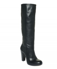 INC International Concepts' Aria tall dress boots make sleek and sexy look so easy. INC International Concepts' Aria tall dress boots make sleek and sexy look so easy.