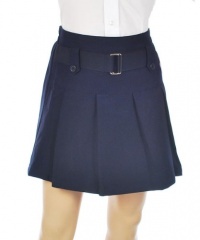 Nautica Belted Scooter Skirt (Sizes 4 - 6X) - navy, 6x