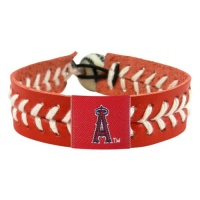 MLB Los Angeles Angels Team Color Baseball Bracelet MLB Los Angeles Angels Team Color Baseball Bracelet