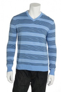 Nautica Men's Blue V-Neck Sweater Nautica Men's Blue V-Neck Sweater