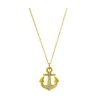 Juicy Couture Knots & Anchors Pave Anchor Pendant Necklace (Meringue Yellow)