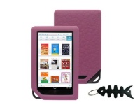 iShoppingdeals - for Barnes and Noble NOOK COLOR eBook Reader Tablet WiFi, Pink Soft Silicone Skin Case Cover And Smart Headphone Wrap iShoppingdeals - for Barnes and Noble NOOK COLOR eBook Reader Tablet WiFi, Pink Soft Silicone Skin Case Cover And Smart Headphone Wrap