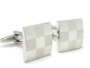 Laser Engraved Checker Cufflinks Gift Boxed By Cuff4U