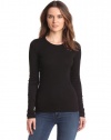 Splendid Women's 1X1 Long Sleeve Crew