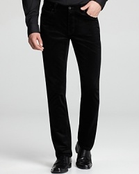 Velvety to the touch and with a glossy sheen, these corduroy jeans sharpen your look and pair perfectly with the accompanying blazer. Velvety to the touch and with a glossy sheen, these corduroy jeans sharpen your look and pair perfectly with the accompanying blazer.