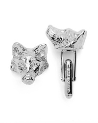 Artfully sculpted fox cufflinks, classic and cool – Burberry tames the beast in polished brass for an outstanding finish to your dress shirting. Artfully sculpted fox cufflinks, classic and cool – Burberry tames the beast in polished brass for an outstanding finish to your dress shirting.