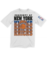 Game on. Add to the New York Knicks hype with pride in this NBA t-shirt from adidas. Game on. Add to the New York Knicks hype with pride in this NBA t-shirt from adidas.