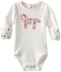 Hartstrings Baby-Girls Newborn Cotton Interlock Horse Motif Bodysuit, Marshmallow, 3-6 Months Hartstrings Baby-Girls Newborn Cotton Interlock Horse Motif Bodysuit, Marshmallow, 3-6 Months