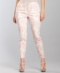 Lighten up with INC's plus size printed jeans. Colorful, cute denim is the perfect way to perk up a weary wardrobe. Lighten up with INC's plus size printed jeans. Colorful, cute denim is the perfect way to perk up a weary wardrobe.