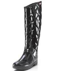 Hunter original rain boots get an update in a chic quilted riding boot style, perfect to dress up or down. But don't worry, it still has the legendary Hunter fit and comfort. Hunter original rain boots get an update in a chic quilted riding boot style, perfect to dress up or down. But don't worry, it still has the legendary Hunter fit and comfort.