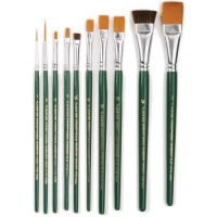 Plaid One Stroke Brush Set, Pack of 10 Plaid One Stroke Brush Set, Pack of 10