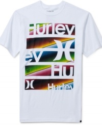 Color-up your casual style with this graphic t-shirt from Hurley. Color-up your casual style with this graphic t-shirt from Hurley.