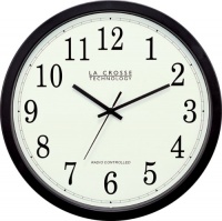 La Crosse Technology WT-3143A 14-Inch Atomic Wall Clock, Black La Crosse Technology WT-3143A 14-Inch Atomic Wall Clock, Black